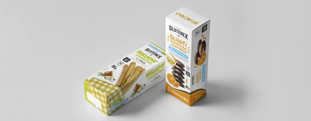 Glutenex - opakowania i etykiety